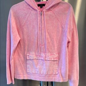J. Crew Pink Boxy Relaxed Hoodie Sweatshirt